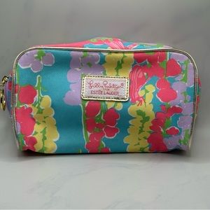 Lilly Pulitzer x Estee Lauder cosmetic bag